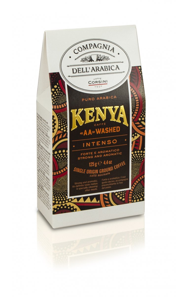 Kawa Mielona Compagnia 125G - smak Kenii. Nuty owocowe, intensywny smak i aromat. Idealna do espresso, cappuccino i latte