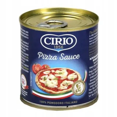 Sos do Pizzy Cirio (190g) - kremowy, aromatyczny, z pomidorami i ziołami. Idealny do szybkiego i pysznego dania!