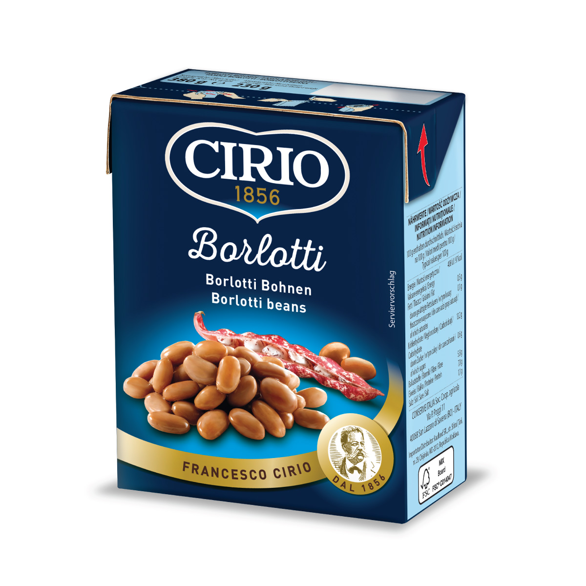 Fasola Borlotti Citro (380g) - świeże, pyszne i zdrowe. Idealne do zup, makaronów i sałatek. Źródło białka, błonnika i witamin