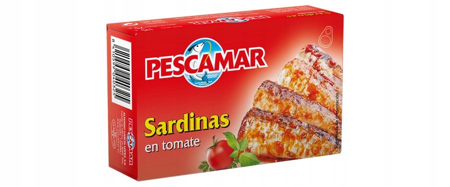 Sardynki w Sosie Pomidorowym (115g/75g) - pyszna i zdrowa przekąska bogata w kwasy omega-3, witaminę D, wapń i fosfor.