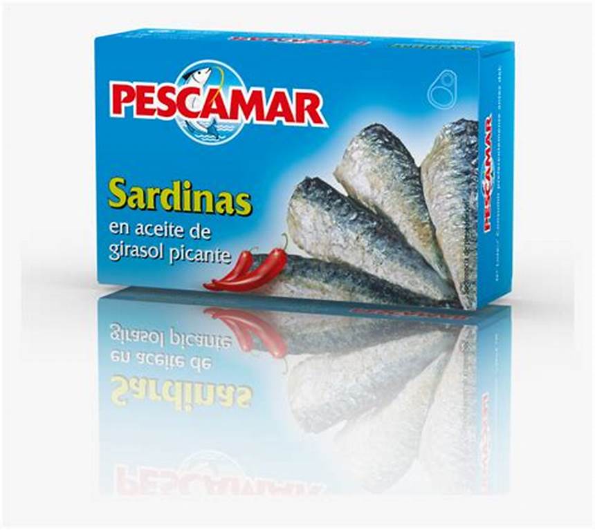 Sardynki w Pikantnym oleju (115/81g) Pescamar - soczyste sardynki w aromatycznym oleju z papryczką chili.