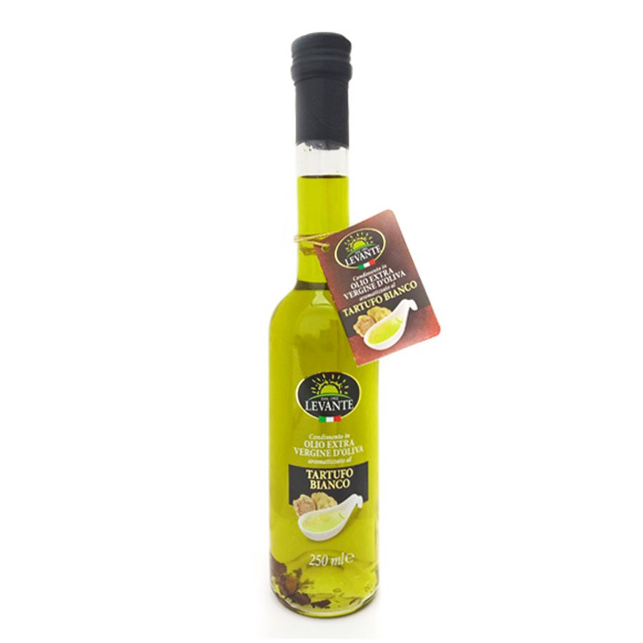 Levante Oliwa z Oliwek ExtraVergine Cytryna (250ml) - najwyższej jakości oliwa z oliwek z pierwszego tłoczenia na zimno z aromatem cytryny.
