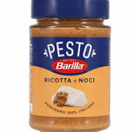 Pesto Barilla Siciliana Ricot Noci 190g - kremowe pesto z ricottą i orzechami. Idealne do spaghetti i innych makaronów. Bez konserwantów.