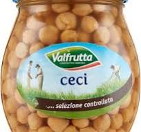 Cieciorka Ceci Valfrutta (570g) - ciecierzyca z Włoch bogata w białko i błonnik. Idealna do sałatek, zup, gulaszów, curry, farszu, kotletów i placków.