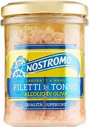 Tuńczyk nostromo Olio Oliva Vetro (180g) - smakowity, zdrowy, bogaty w Omega-3. Idealny do sałatek, kanapek i makaronów.
