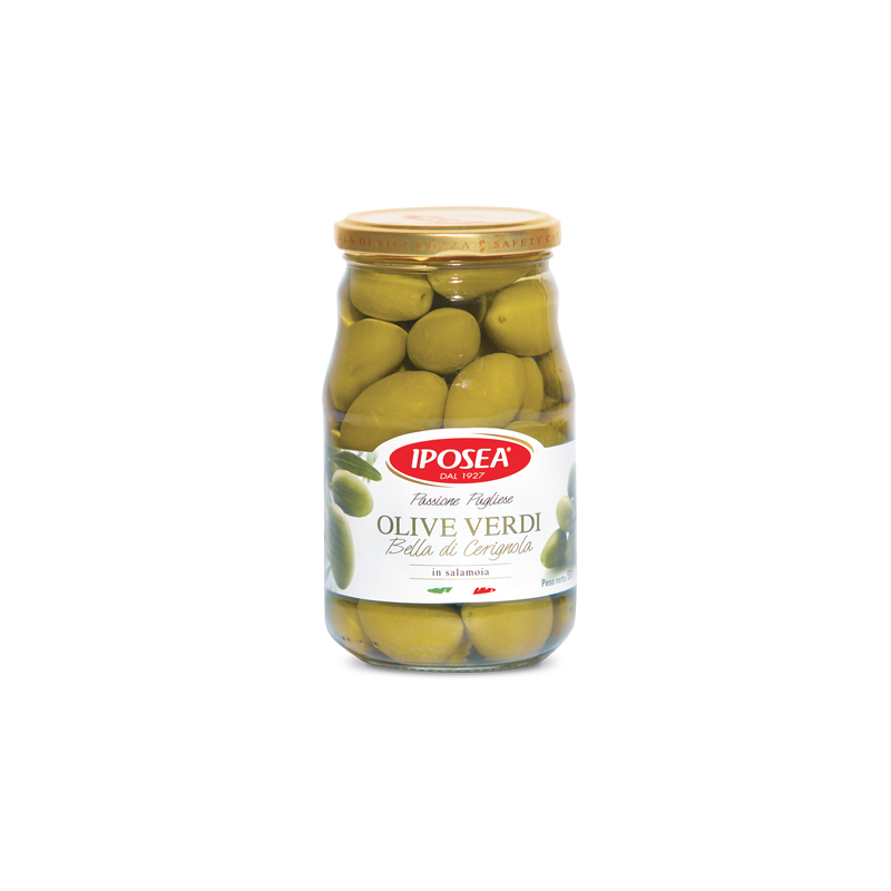 Oliwki Zielone Cerign (530g) - intensywny smak śródziemnomorskiego słońca. Doskonałe dodatki do potraw. Odkryj prawdziwy smak Italii!