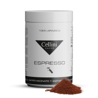 Cellini Espresso Kawa Mielona - pyszna, niskokofeinowa kawa 100% Arabica - doskonały wybór dla miłośników delikatnej, aromatycznej kawy.