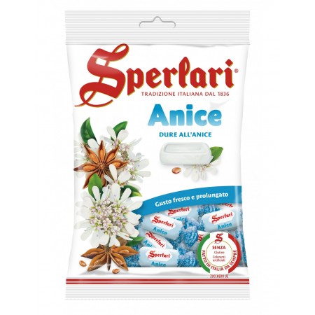 Cukierki Anyżowe Sperlari Caramelle Anice 200g - przepyszne włoskie landrynki o smaku anyżowym.
